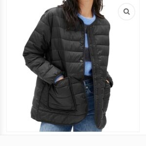 Everlane The Renew Navy Blue Quilted Jacket